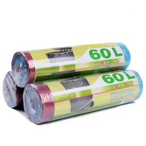 60L Household Garbage Bags on Roll Rubbish Plastic Trash Bag