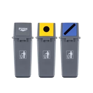 60L Plastic Household Indoor Waste Bin with Different Lid
