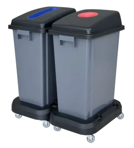 60L Waste Classification Bins Without Base Plastic Trash Can Dust Bin Recycle Indoor Waste Large Garbage Bins