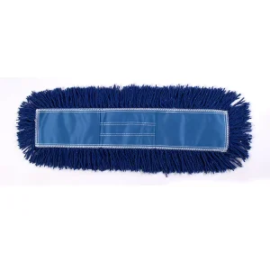 60cm Cotton and Acrylic Dry Dust Flat Mop Head with Pockets