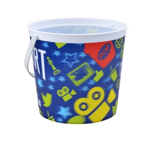 60oz Plastic Popcorn Bucket with Handle