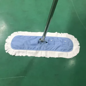 60x17cm ESD Flat Dust Mop Anti-Static Microfiber Cleaning Mop Lint-Free Replaceable Mop Head for Cleanroom