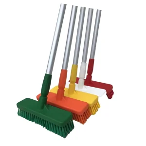 61020213 Plastic Hand Floor Brush Food Grade Multi Color Partition Management for Workshop Cleaning