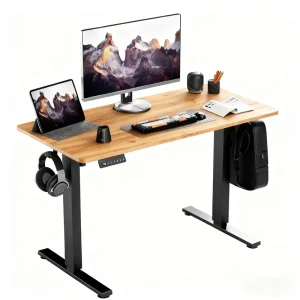 63-Inch Electric Dual Motor Height-Adjustable Standing Desk, 120 kg Load