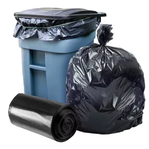 65 Gallon Black Garbage Bags Heavy Duty Trash Bag Bin Liners