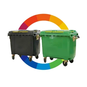 660 1100 Liters Capacity Plastic Medical HDPE Dustbin Waste Container Trash Can Recycle Garbage Bin