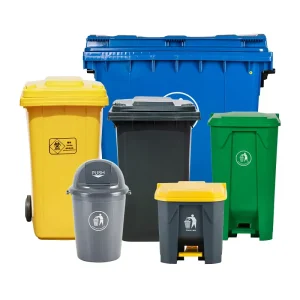 660L 1100 Litre Recyclable Materials Eco Friendly Multipurpose Outdoor Waste Bins With Lid and Wheelie