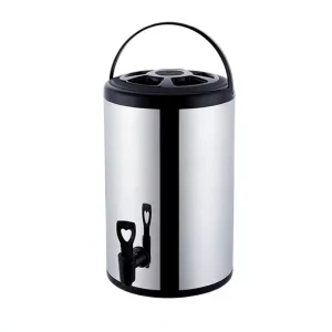 6L Stainless Steel Bubble Tea Dispenser Heat Preservation Milk Tea Insulation Barrel Coffee Cold Beverage Container