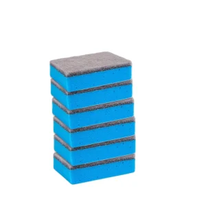 6PCS Sponge Scourer Kitchen Dish Cleaning Sponge Scouring Pad