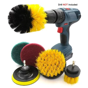 6Pcs Electric Cleaning Brushes Set Car Wash Brushes Abrasive Tools Power Brush for Household Cleaning Tools Accessories
