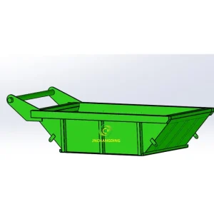 6m³ Open Top Skip Bin Australia Standard Industrial Waste Container for Scrap Metal and Building Site Recycling