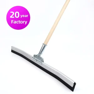 7 day Dispatch 24 Inch Aluminum Frame Floor Squeegee Rubber Metal Handle Water Waste Wiper Concrete Asphalt Smooth Surface