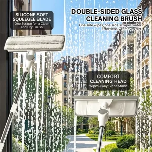 7-in-1 Detachable Household Cleaning Brush Set Flat Mop Squeegee Gap Scrubber Bathroom Cleaning Kit