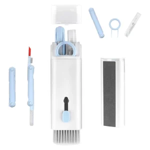 7 in 1 Electronics Cleaner Kit Keyboard Cleaner Kit Portable Multifunctional Cleaning Tool with Cleaning Fluid