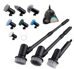 7 in 1 Replacement Brush Heads and Cordless Electric Bathroom Cleaning Brush Electric Spin Scrubber
