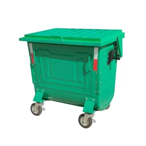 770L Galvanized Metal Garbage Waste Bin Trash Can