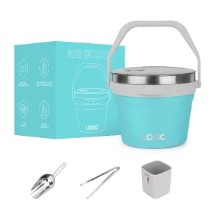 7L 256oz Large Beverage Bucket Double Wall Vacuum Insulated Stainless Steel Ice Cooler Bucket with Lid Bottle Opener