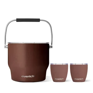 7L Insulated Ice Bucket Double Wall Stainless Steel Ice Bucket with Lid Keep Cold for 48 Hours