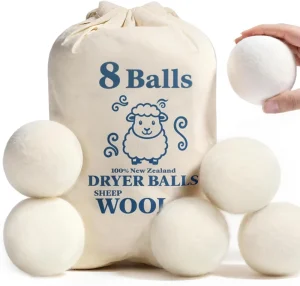 7cm Natural Eco Friendly Washing Machine Laundry Clean Ball Organic Reusable XL 100% New Zealand Wool Softher Wool Felt Balls