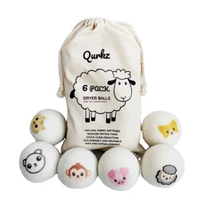 7cm Organic Wool Dryer Balls for Laundry Washing Compostable Dryer Balls Pack of 6