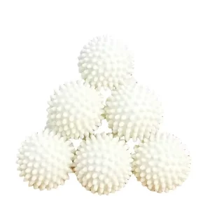 7cm Rubber Laundry Balls White Crystal Clear for Stain Removal Anti Tangling Quick Wash Color Protection for Washing