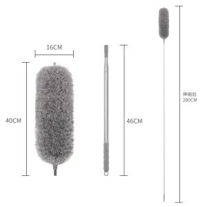 8 Pcs Set Duster with Extension Pole Bendable Extendable Long Feather Duster for Cleaning Fan High Ceiling Furniture Cars