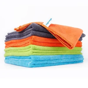 80/20 Blend Brand Microfibre Cleaning Cloth 12×12″ 300GSM Microfiber Towel Have Excellent Water Absorption No Streak