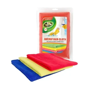 80% Polyester 20% Polyamide 300gsm Microfiber Cloth for Kitchen & Car Cleaning Absorbent Warp Knitted Towel for Glass Use