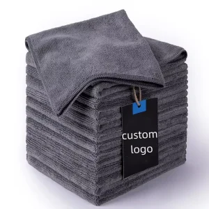 80% Polyester 20% Polyamide Microfiber Cleaning Cloth Soft Quick Dry Car Polishing Kitchen Fabric Towels Detailing Wash Cloths