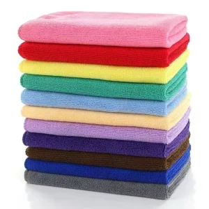 80% Polyester 20% Polyamide Microfiber Household Cleaning Cloth Multifunctional Reusable for Kitchen & Car Care