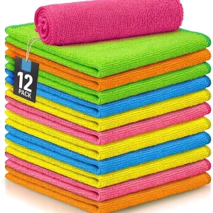 80% Polyester 20% Polyamide Woven Microfiber Quick Dry Cleaning Towel for Car & Kitchen Use