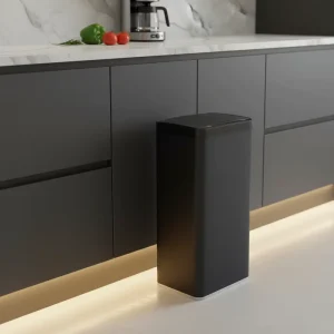 80L Electronic Dustbin Waste Bin Trash Can Garbage Bins Trashcans Anti finger Print Stainless Steel