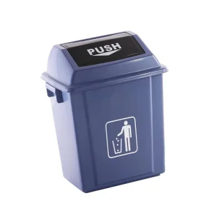 8L 20L 40L 58L Indoor Plastic Trash Garbage Can Recycling Bin With Push Lid Outdoor Rubbish Container Wastebasket Bin