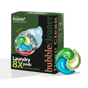 8X Concentrated Laundry Detergent Pods 30Loads Heavy Duty Stain Removal Cold Water Dissolve Home Cleaning Capsules