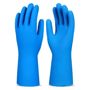 9 Inches Unlined Textured Nitrile Palm Waterproof Puncture Resistant Non-slip Household Cleaning Nitrile Household Gloves