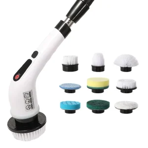9 in 1 Electric Cleaning Brush Bathroom Extension Brush Cleaning