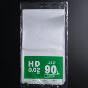 90L Transparent HDPE Heavy Duty Leak Resistant Garbage Bags for Household Office & Commercial Waste Collection