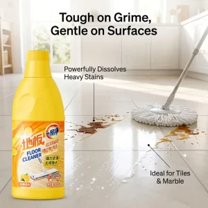 99.9% Antibacterial Floor Cleaning Agent Lemon Scented Quick Drying Floor Brightener 600ml Bulk