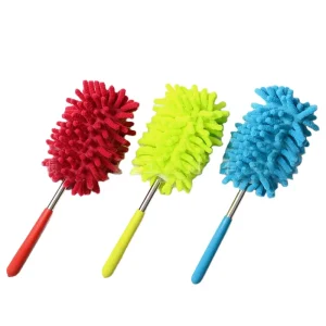 A2416 Home Room Desktop Stretch Brush Chenille Handle Car Dusters Cleaning Dust Clean Feather Duster Microfiber Duster