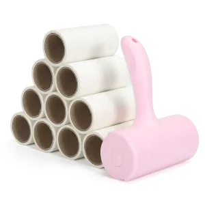 A2551 Manual Disposable 60 Tear Paint Roller Oblique Flip Sticky Paper Roller for Clothing Lint Hair Removal Lent Remover Plastic