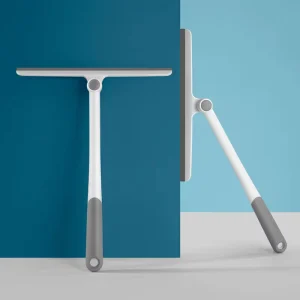 A3292 Household Window Cleaning Rotating T-Shaped Glass Wiper with Plastic Handle Artisan Bathroom Squeegee