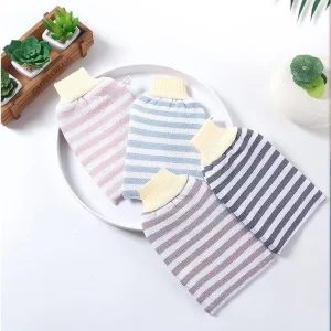 A3501 Strong Decontamination Bath Gloves No Pain Ash Rubbing Towel for Adults Household Supplies for Women’s Bath & Toilet