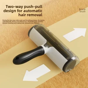 ABS T Shaped Pet Hair Remover Dog Cat Grooming Brush Lint Removing Electrostatic Roller Comb Portable Fur Self Cleaning Tool