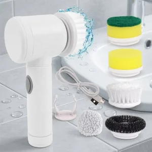 ABS Waterproof 1500mAh 17000RPM House Cleaning Wireless Handheld USB Charge Electric Rotating Clean Brush For Floor Tile