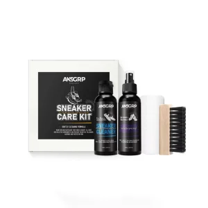 AKSGRP Personalized Customization Sneaker Cleaning Shoe Brush Cleaner 4 In1 OEM MOQ 120 Box 120ml X2 Neutral Shoe Care Kit