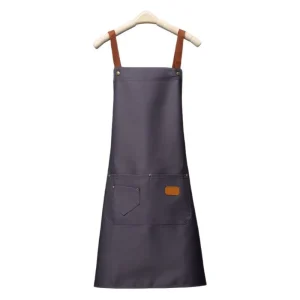 APN03 Manufacturer Solid Color Halter Aprons, Men and Women Kitchen Cooking Work Aprons with Custom Logo