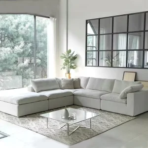 ATUNUS Modular Sectional Sofa Living Room French Furniture Cloud Nordic Modern White Modular Sectional Couch Sofa Sets