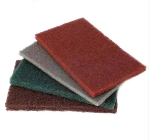 Abrasive Pad Nylon Customized Maroon Scouring Pad Sanding Sponge Hand Pad OEM for Kitchen Tableware Cleaning