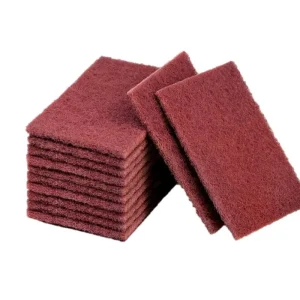 Abrasive Tools 6*9inch 7447 High Quality Non woven Maroon Scouring Pad Sanding Sponge