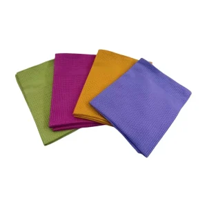 Absorbent Dish Kitchen Towel Lint Free Waffle Weave Polishing Cleaning Cloth for Glass Window